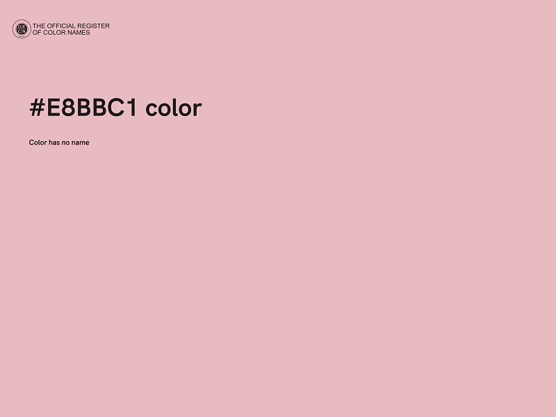 #E8BBC1 color image