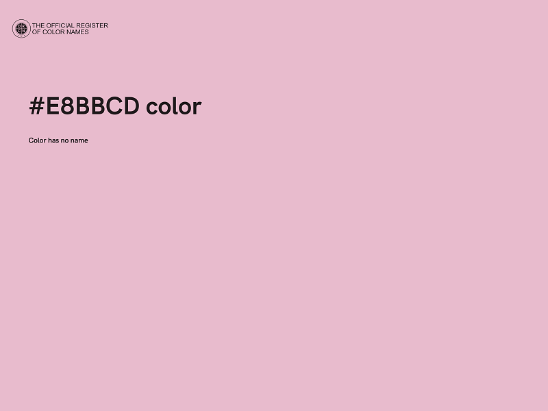 #E8BBCD color image