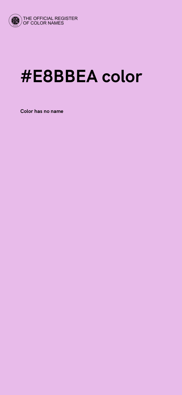 #E8BBEA color image