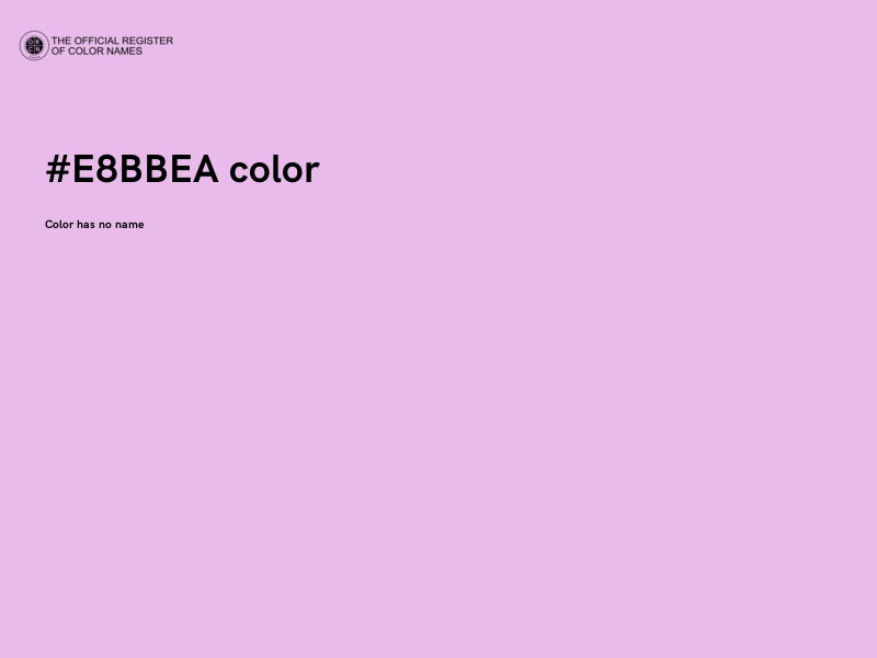 #E8BBEA color image