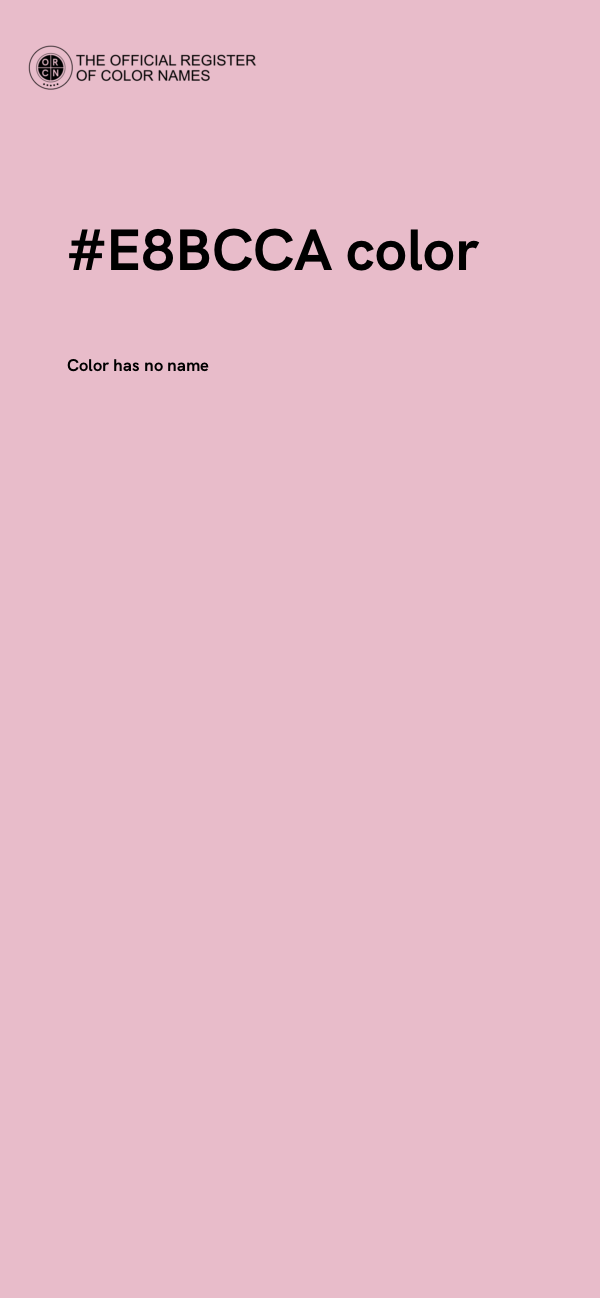 #E8BCCA color image