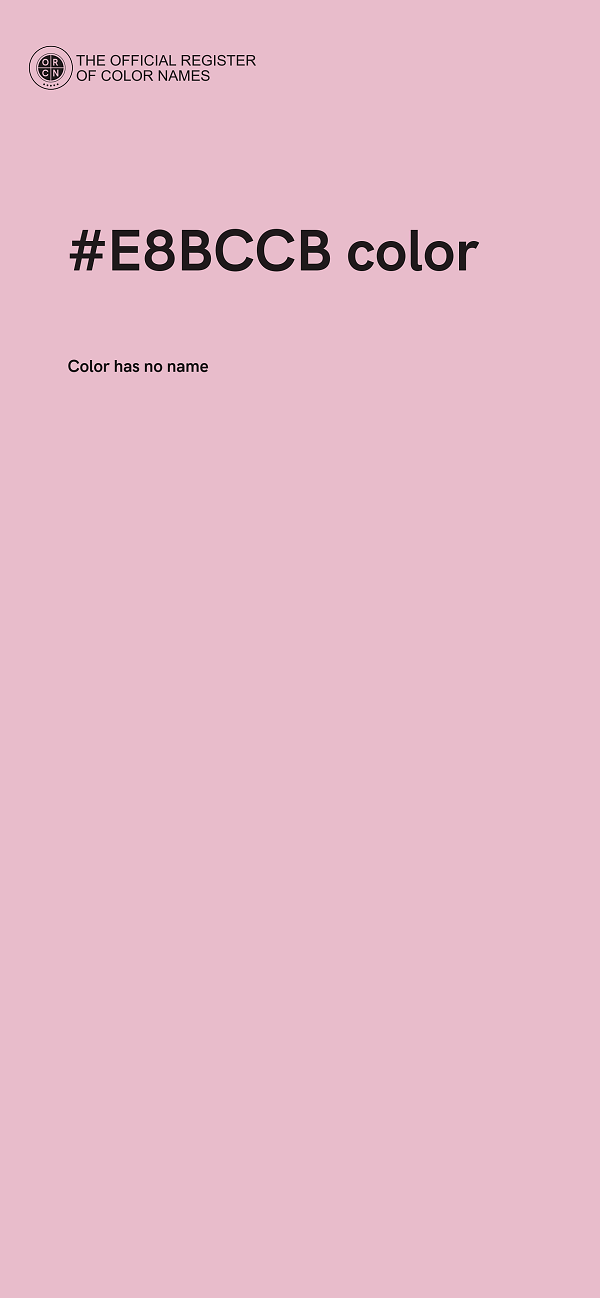 #E8BCCB color image