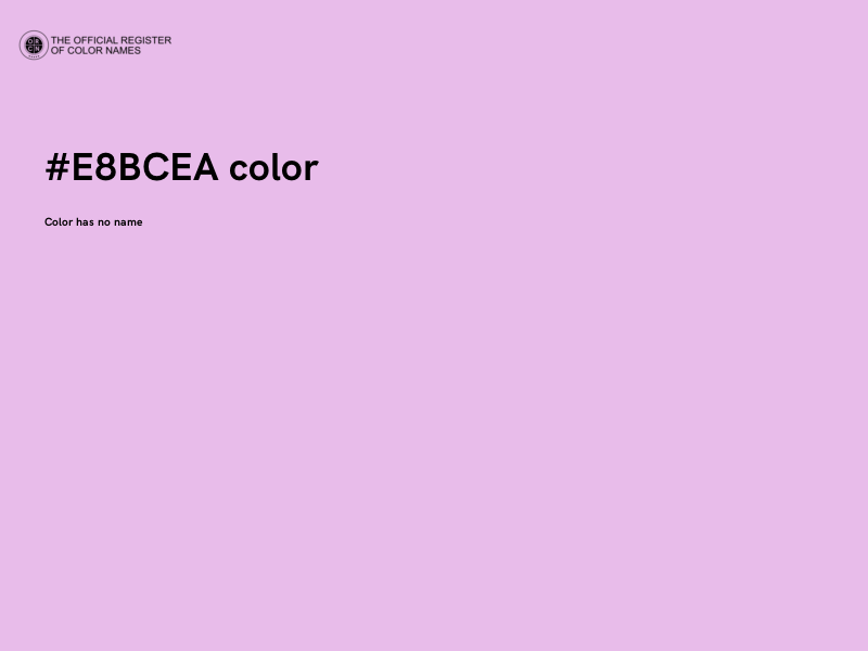 #E8BCEA color image