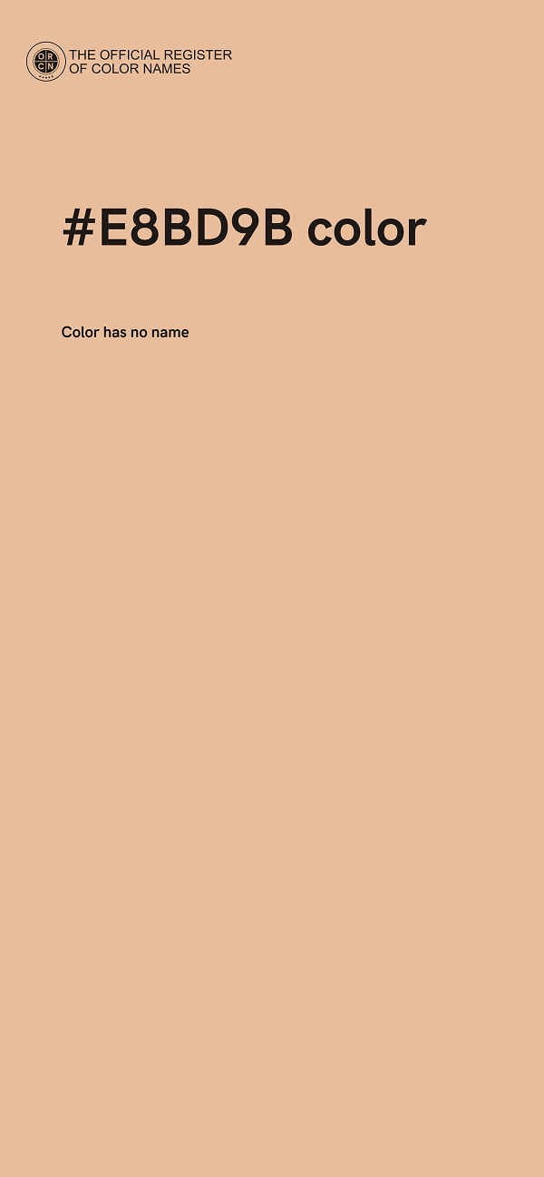 #E8BD9B color image