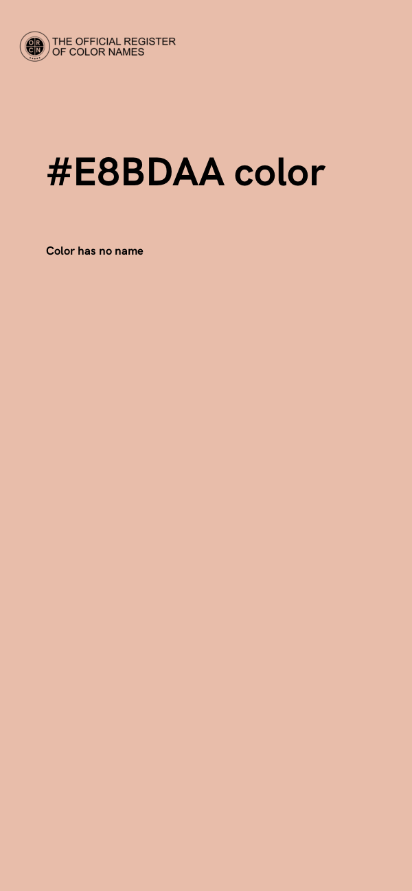 #E8BDAA color image
