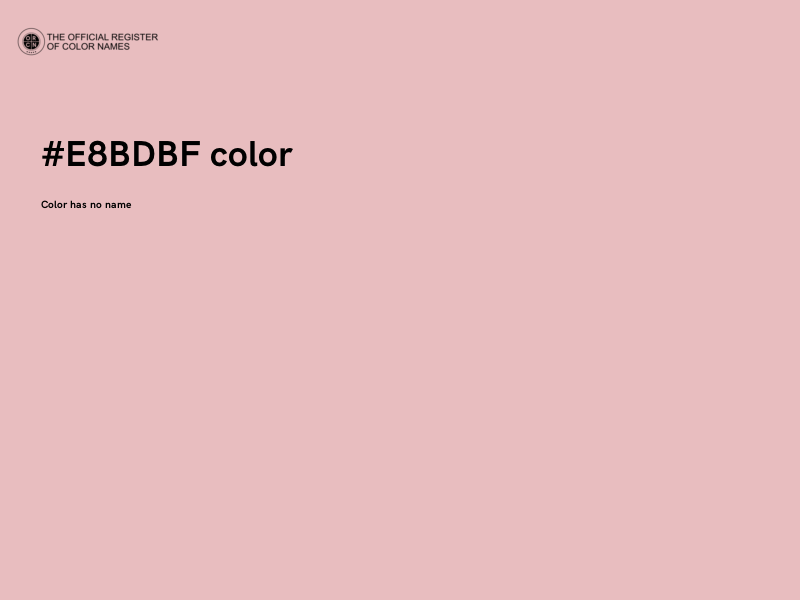 #E8BDBF color image