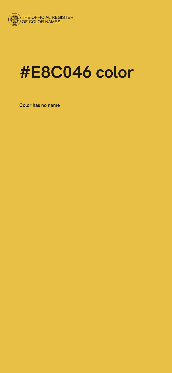 #E8C046 color image