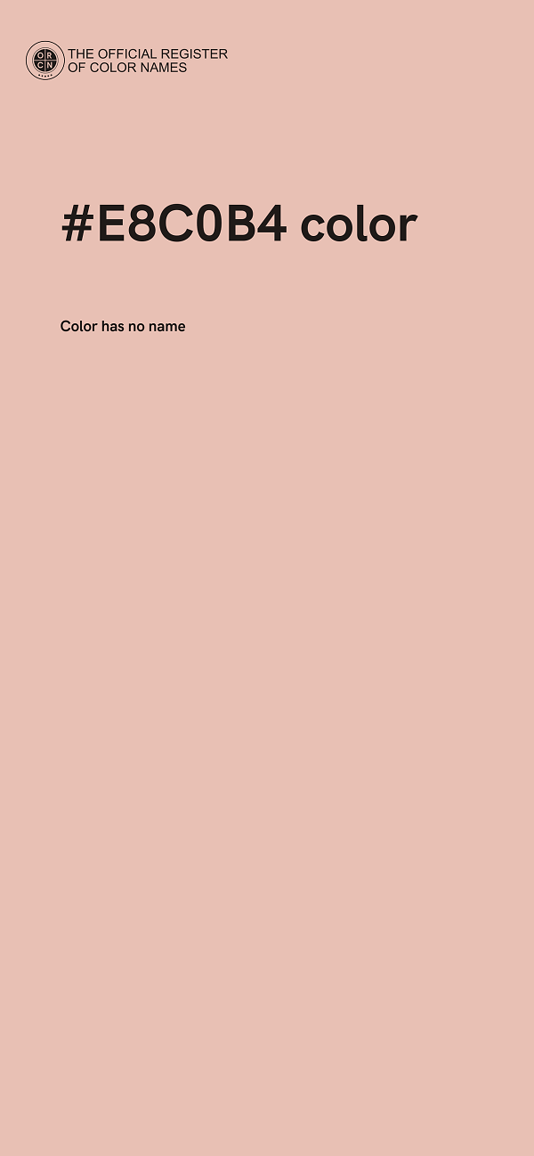 #E8C0B4 color image