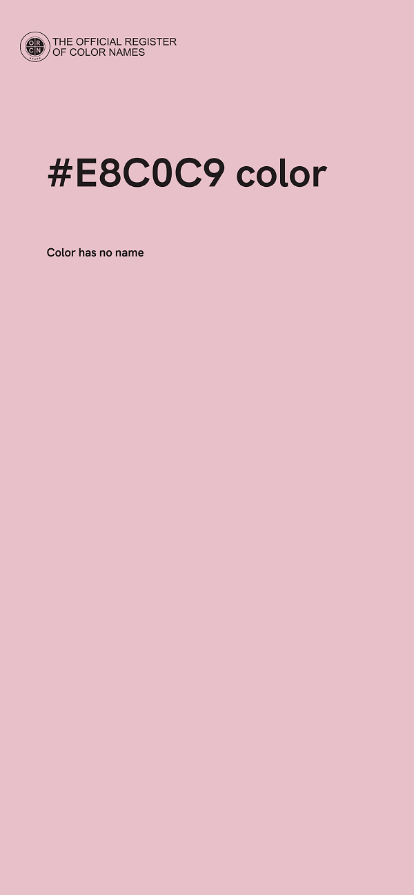 #E8C0C9 color image