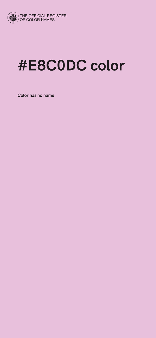 #E8C0DC color image