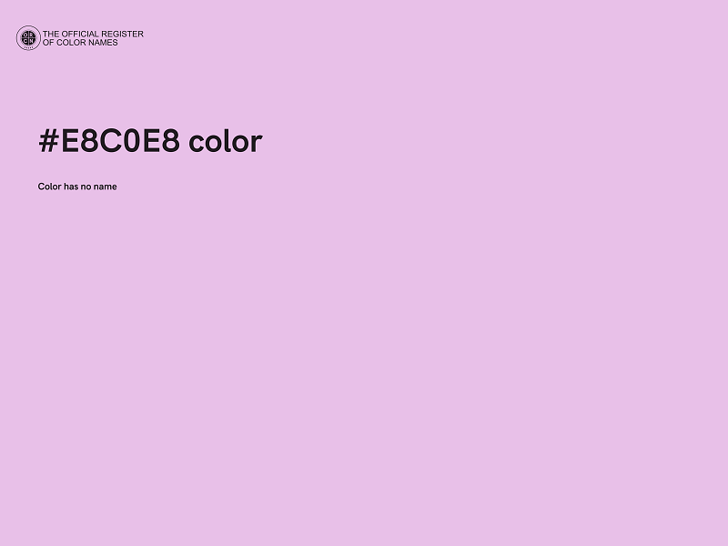 #E8C0E8 color image