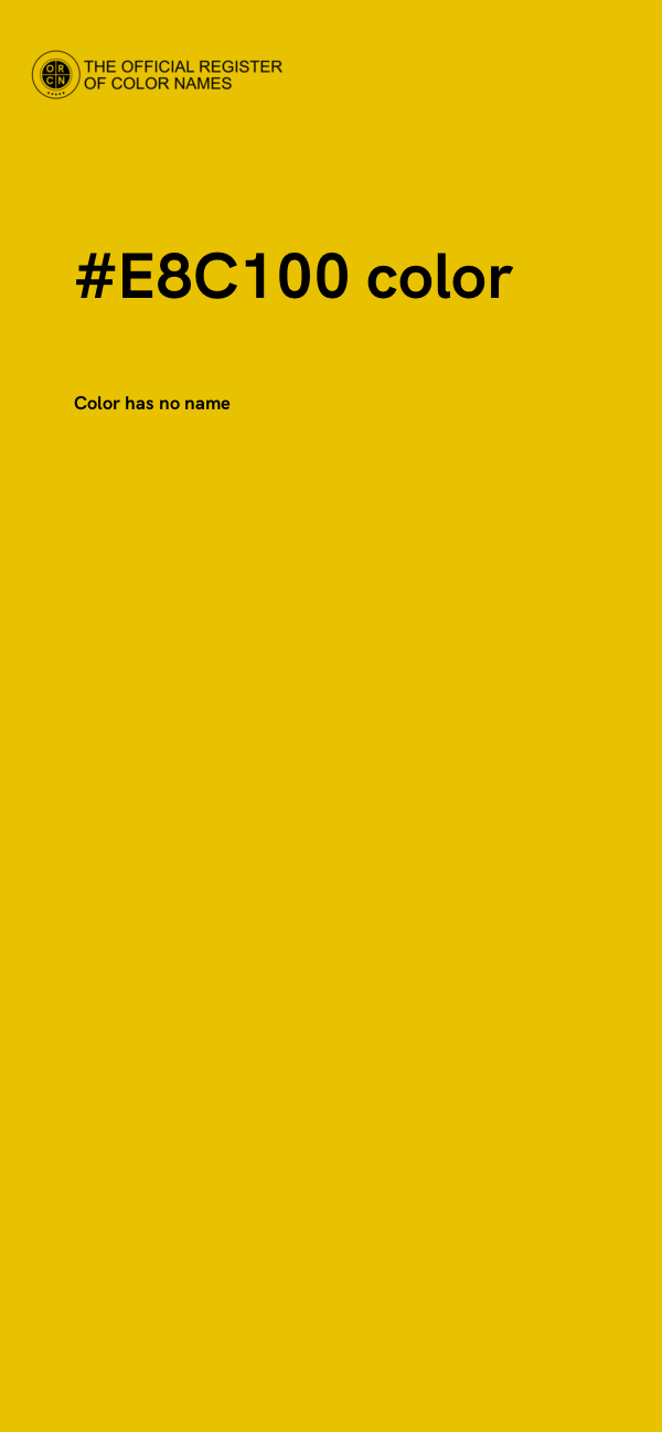#E8C100 color image