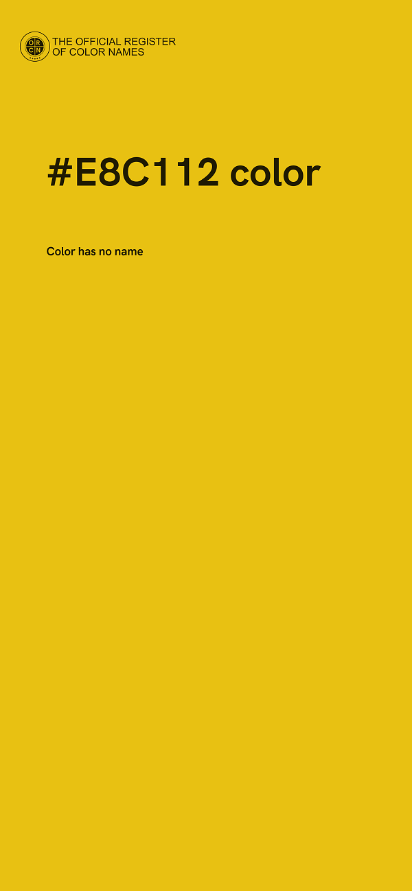 #E8C112 color image