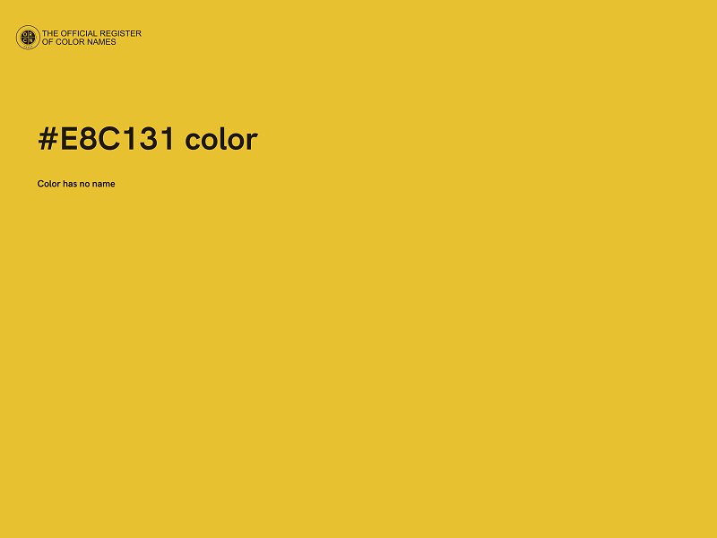 #E8C131 color image