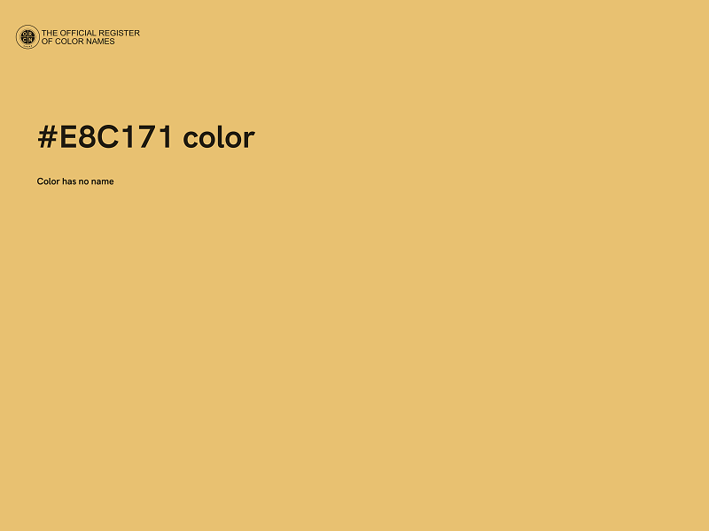 #E8C171 color image