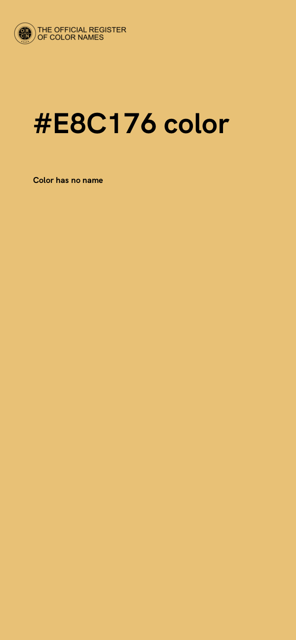 #E8C176 color image