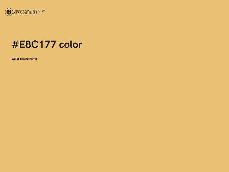 #E8C177 color image