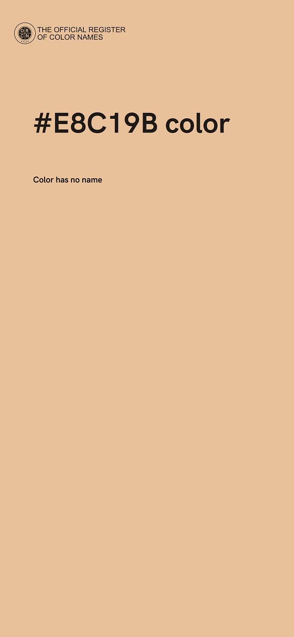 #E8C19B color image