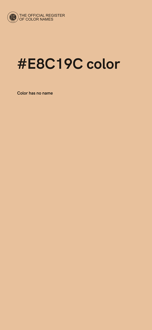 #E8C19C color image