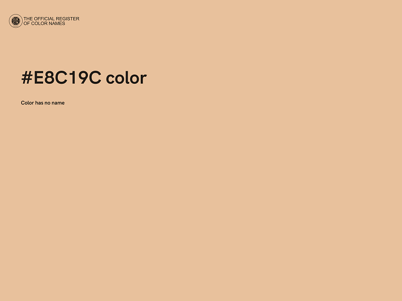 #E8C19C color image