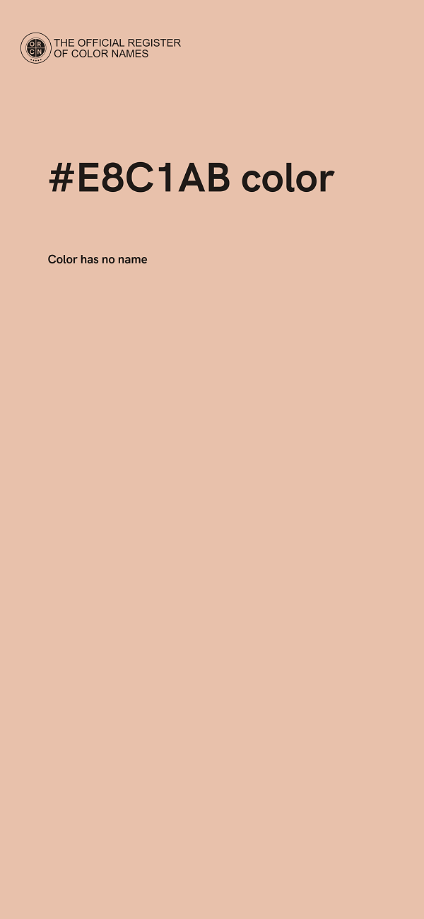 #E8C1AB color image