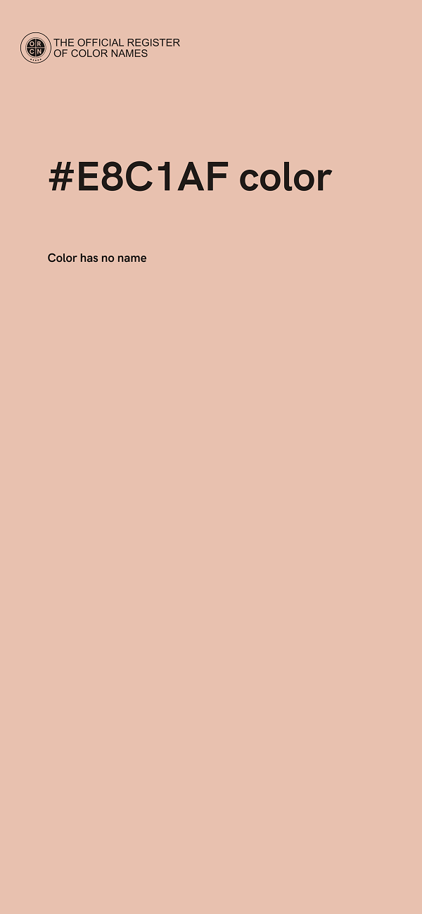 #E8C1AF color image
