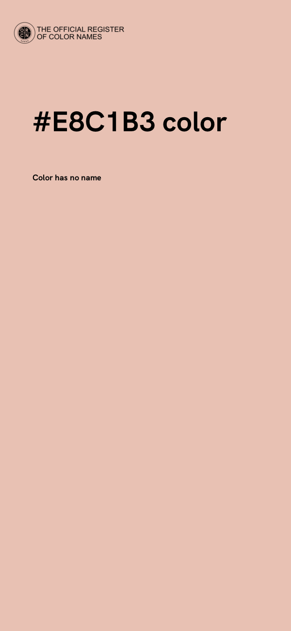 #E8C1B3 color image