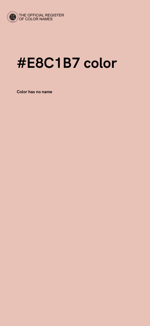 #E8C1B7 color image