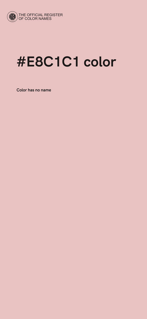 #E8C1C1 color image