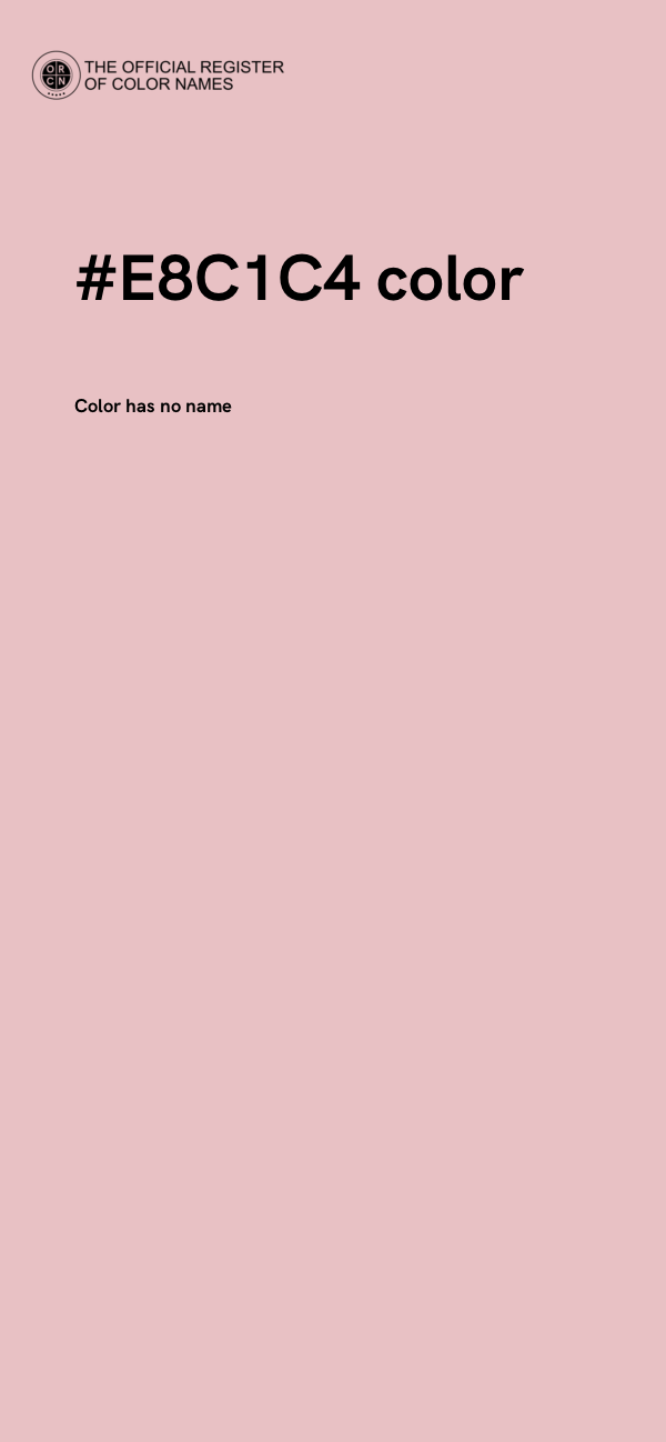 #E8C1C4 color image