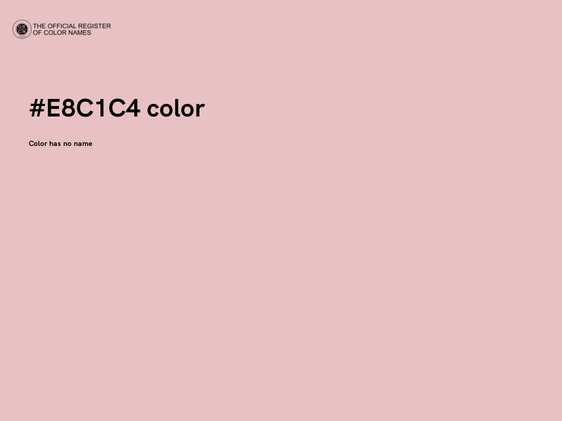 #E8C1C4 color image
