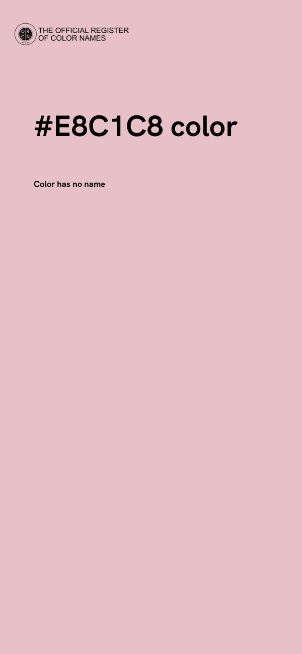 #E8C1C8 color image
