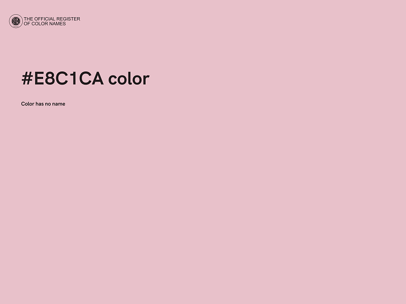 #E8C1CA color image