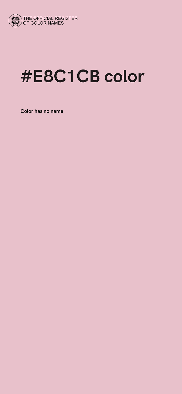 #E8C1CB color image