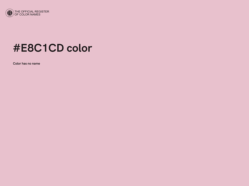 #E8C1CD color image