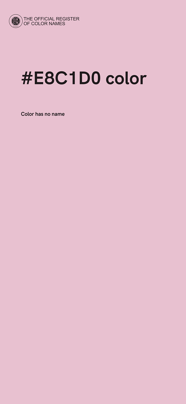 #E8C1D0 color image