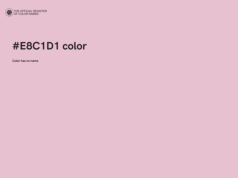 #E8C1D1 color image