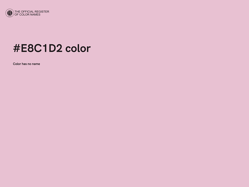 #E8C1D2 color image