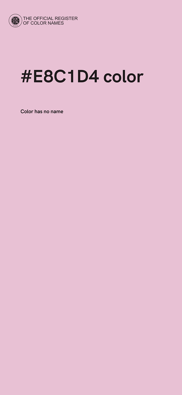 #E8C1D4 color image