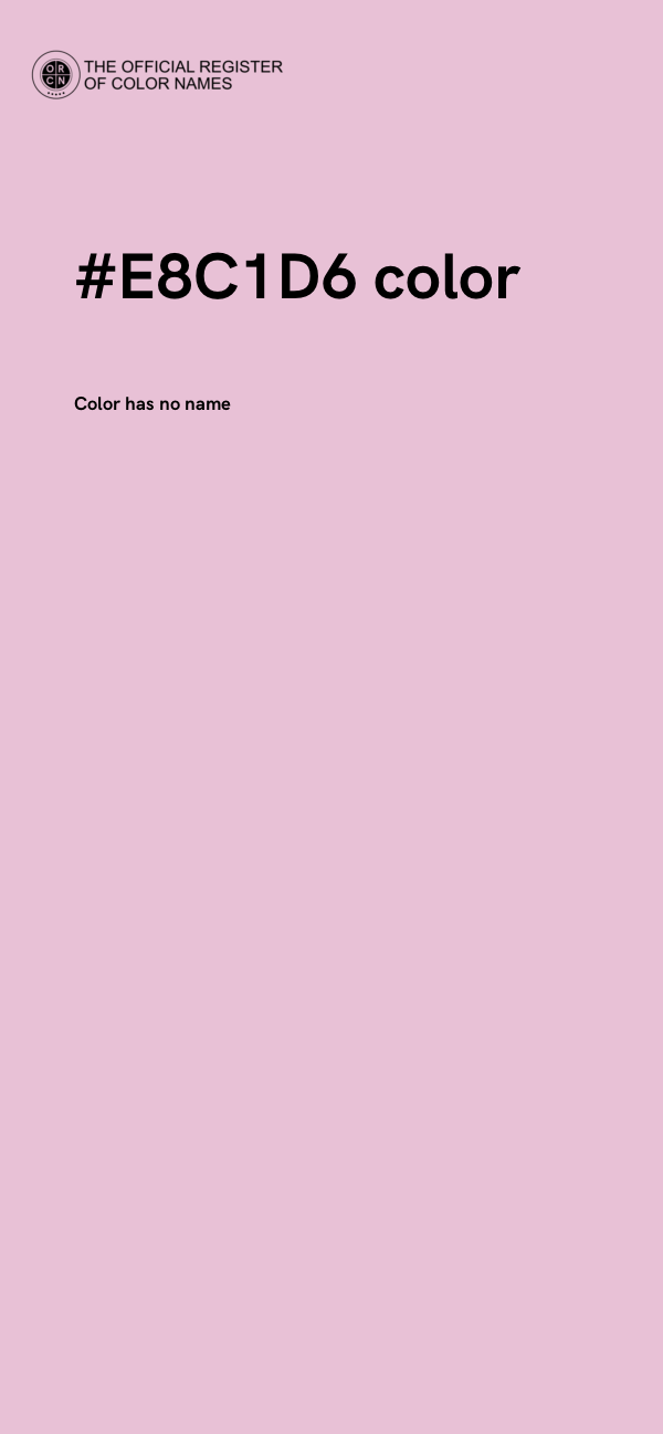 #E8C1D6 color image