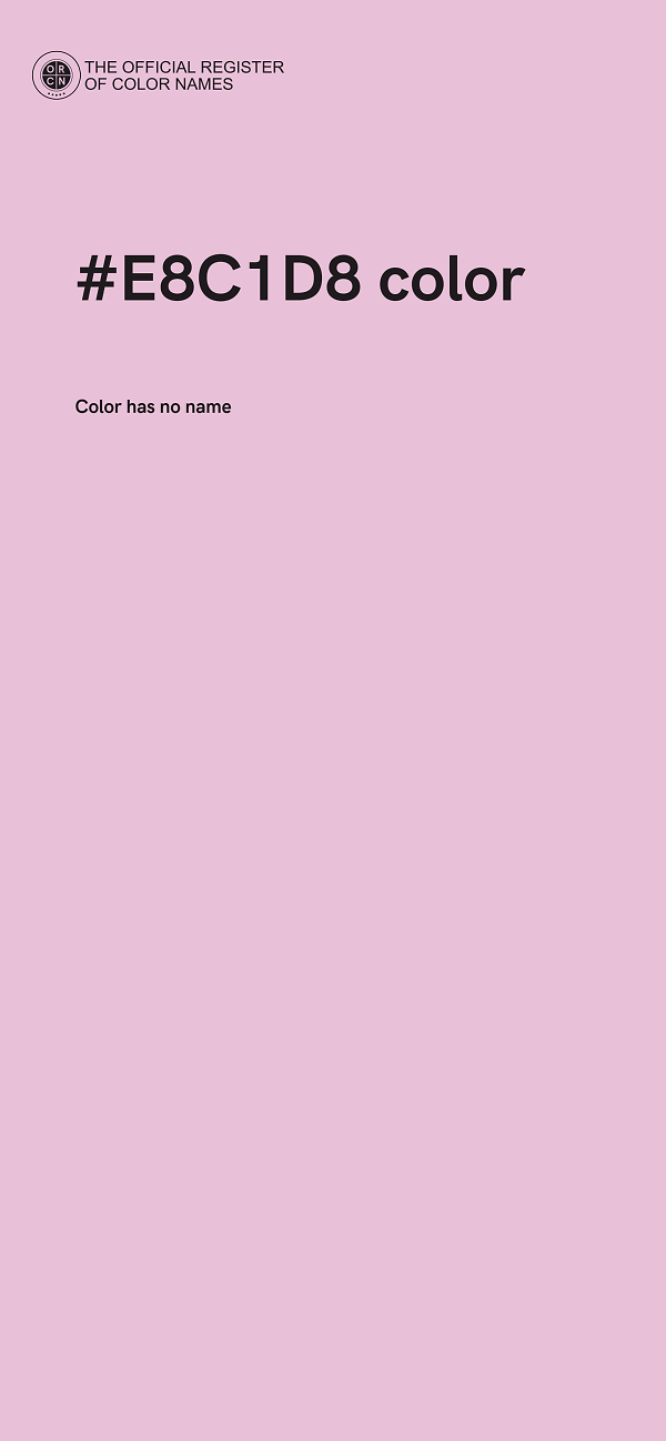 #E8C1D8 color image