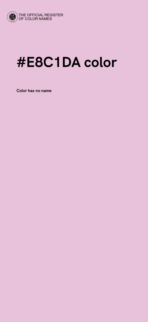 #E8C1DA color image