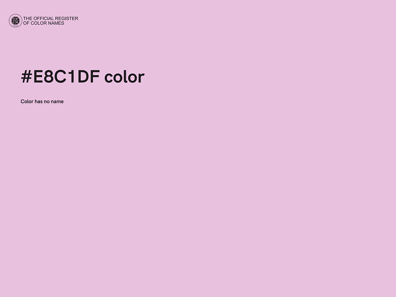 #E8C1DF color image