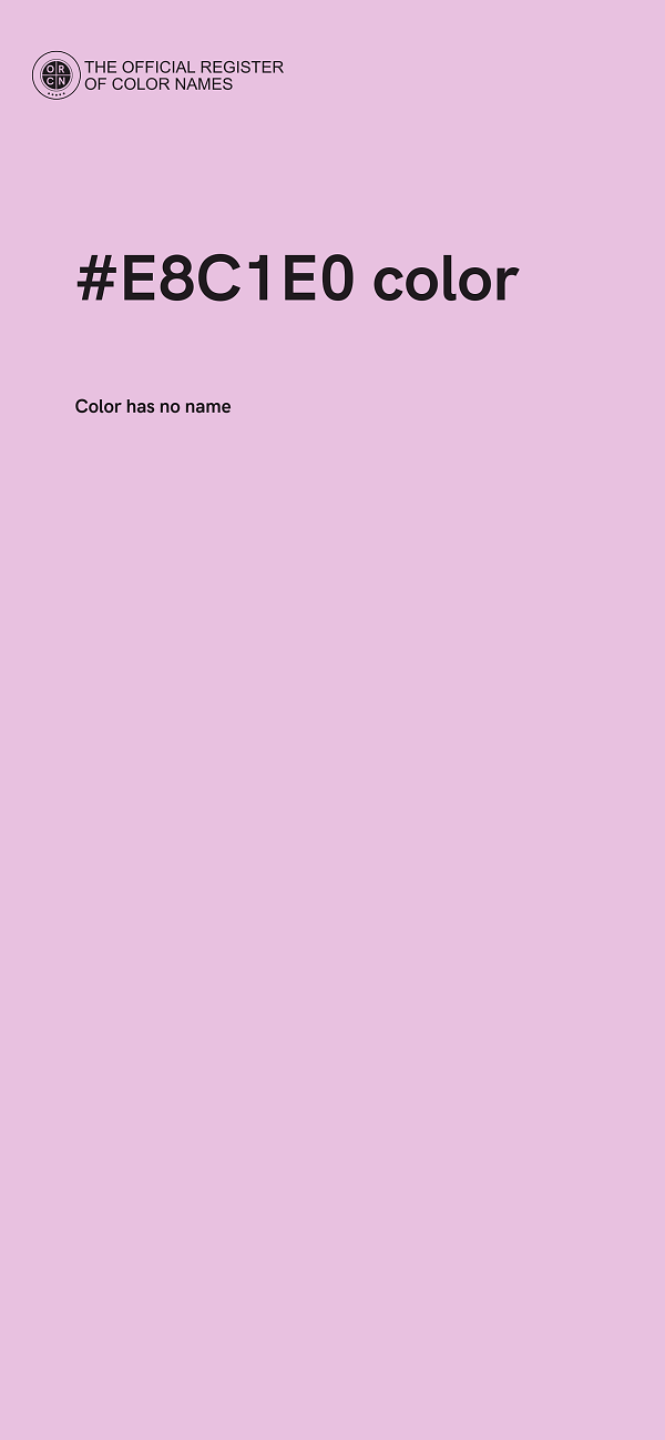 #E8C1E0 color image