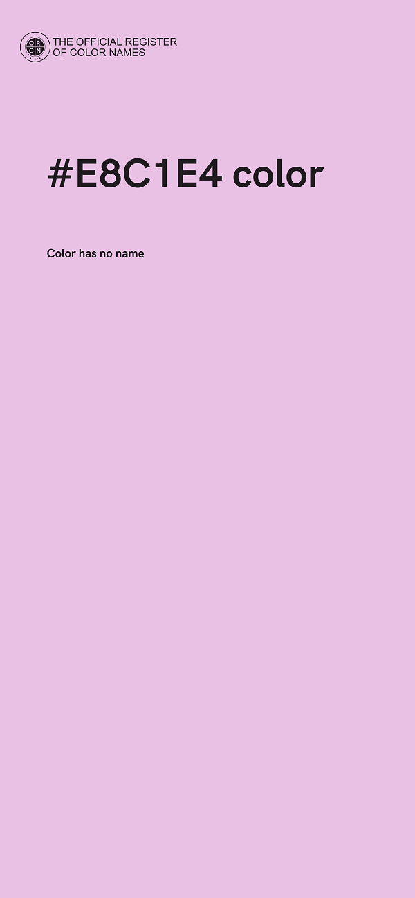 #E8C1E4 color image