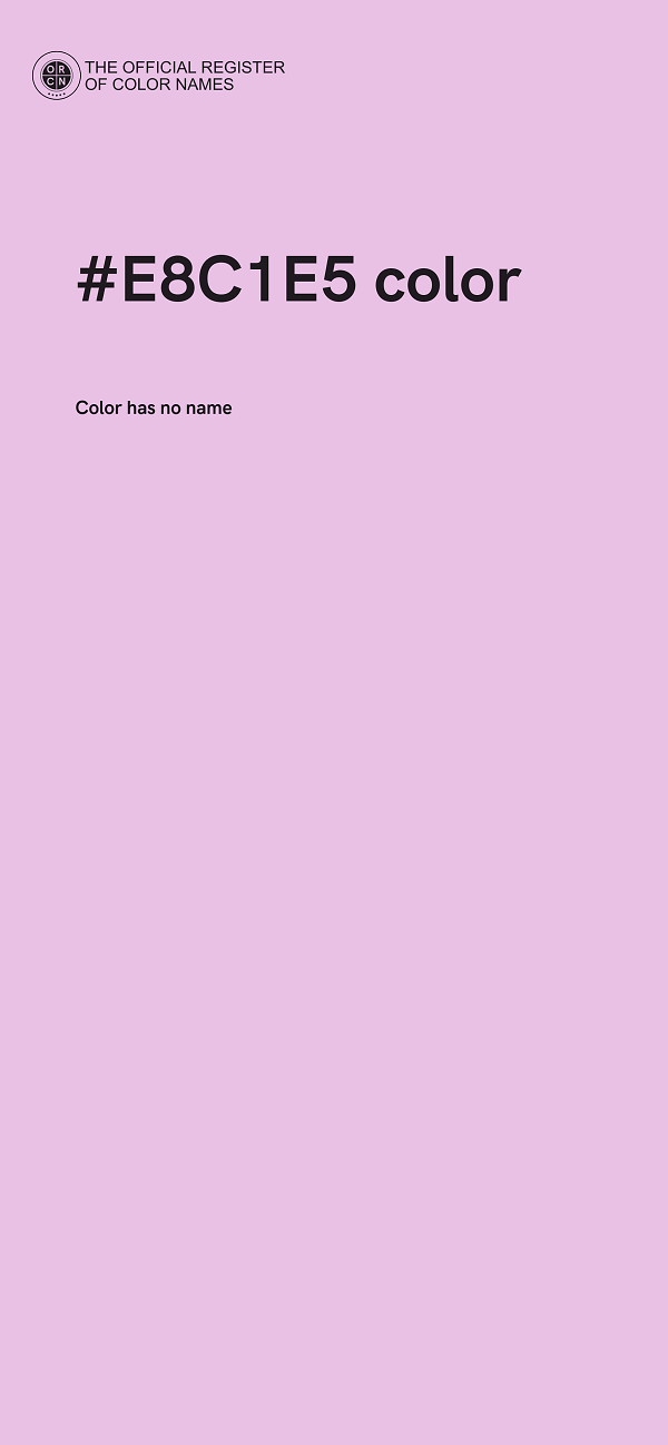 #E8C1E5 color image