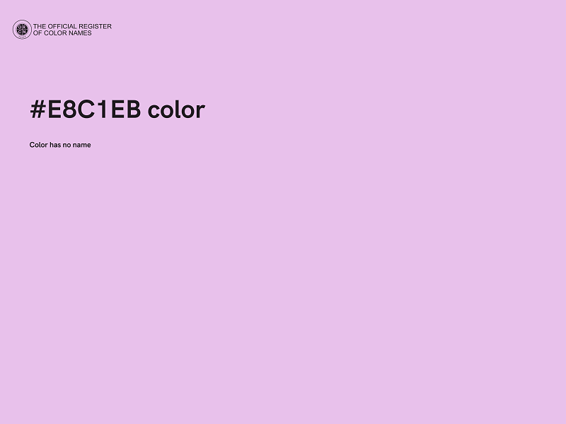 #E8C1EB color image