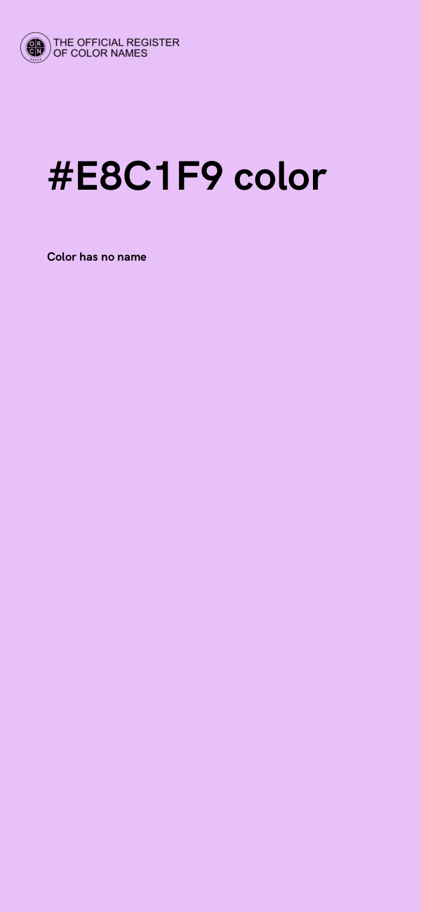 #E8C1F9 color image