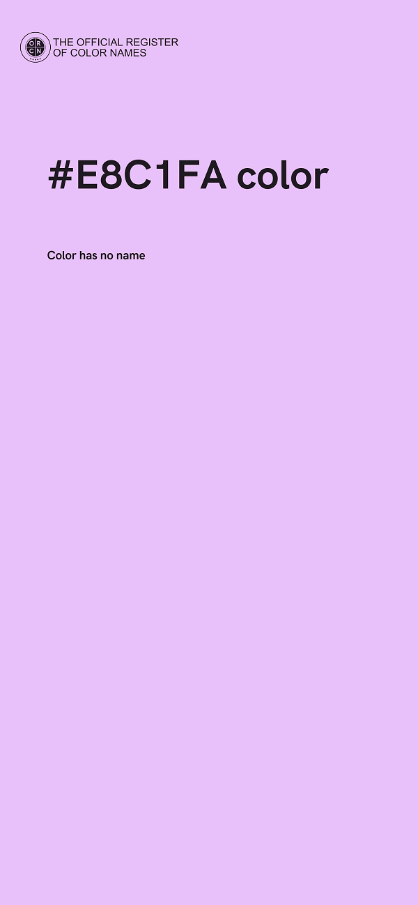 #E8C1FA color image