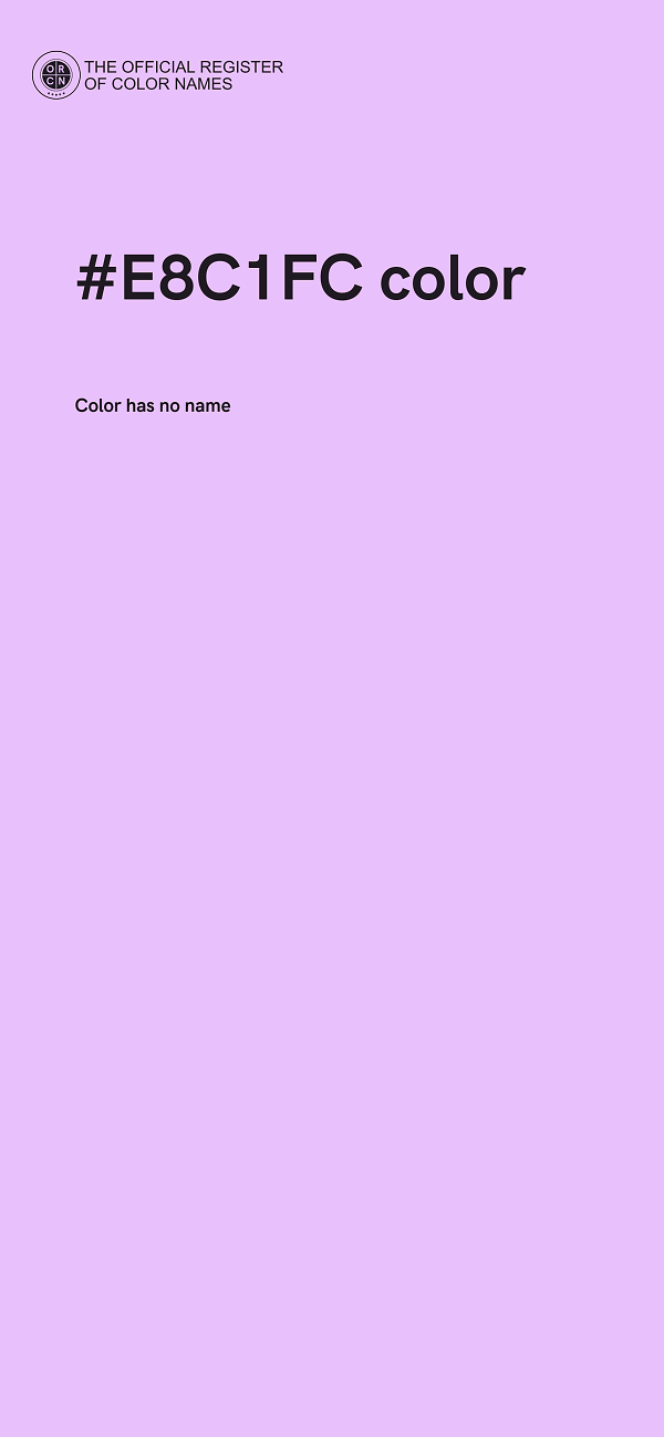 #E8C1FC color image